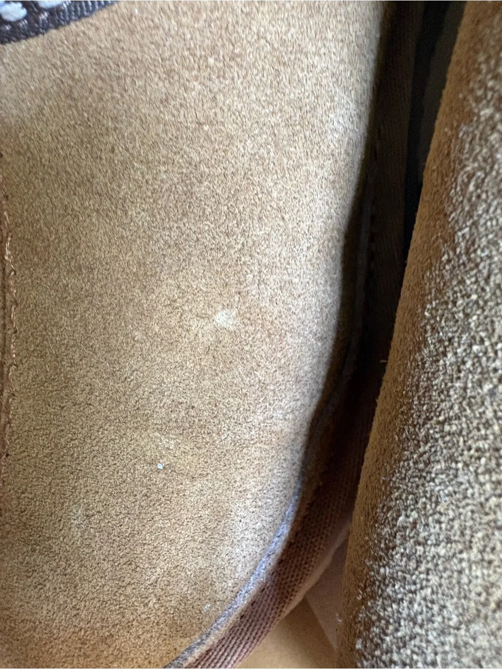 Koolaburra Kids Brown Suede Slip-On Clog with Shearling Lining